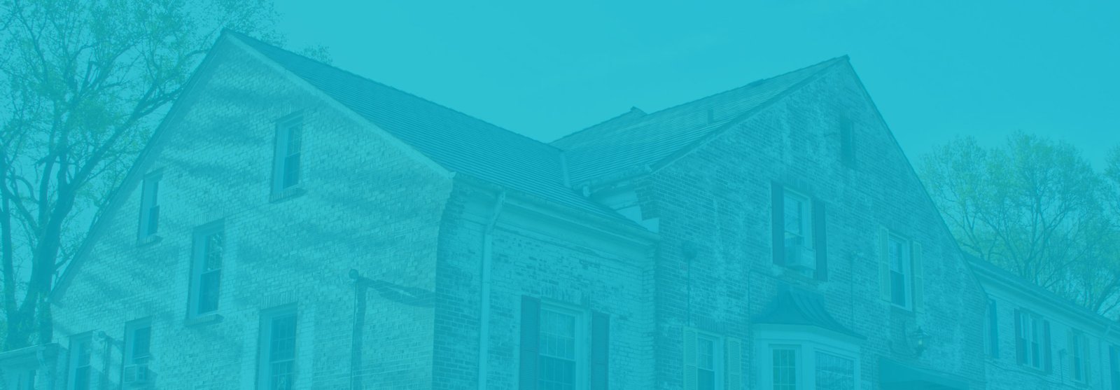 co-op building with blue overlay